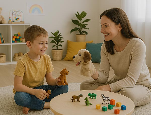 Hrová filiálna terapia. Psychológ Košice.